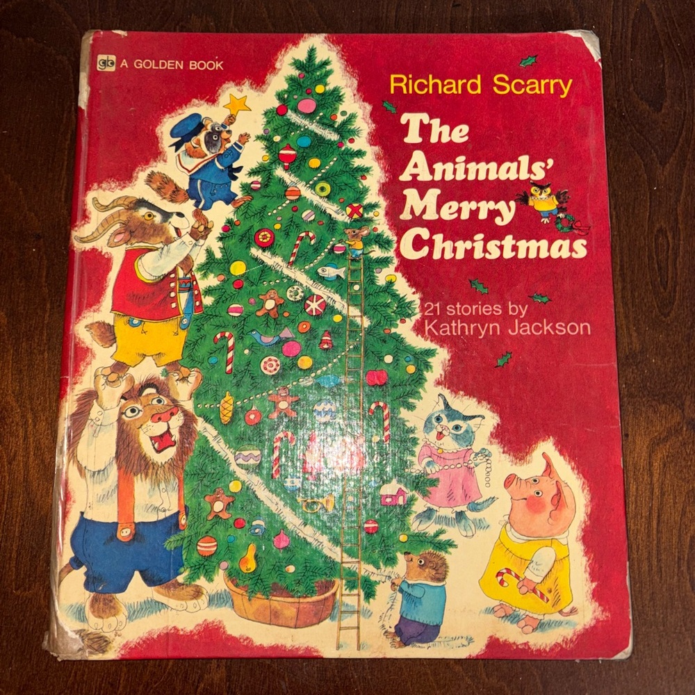 Vintage 1950’s The Animals' Merry Christmas Book by Richard Scarry